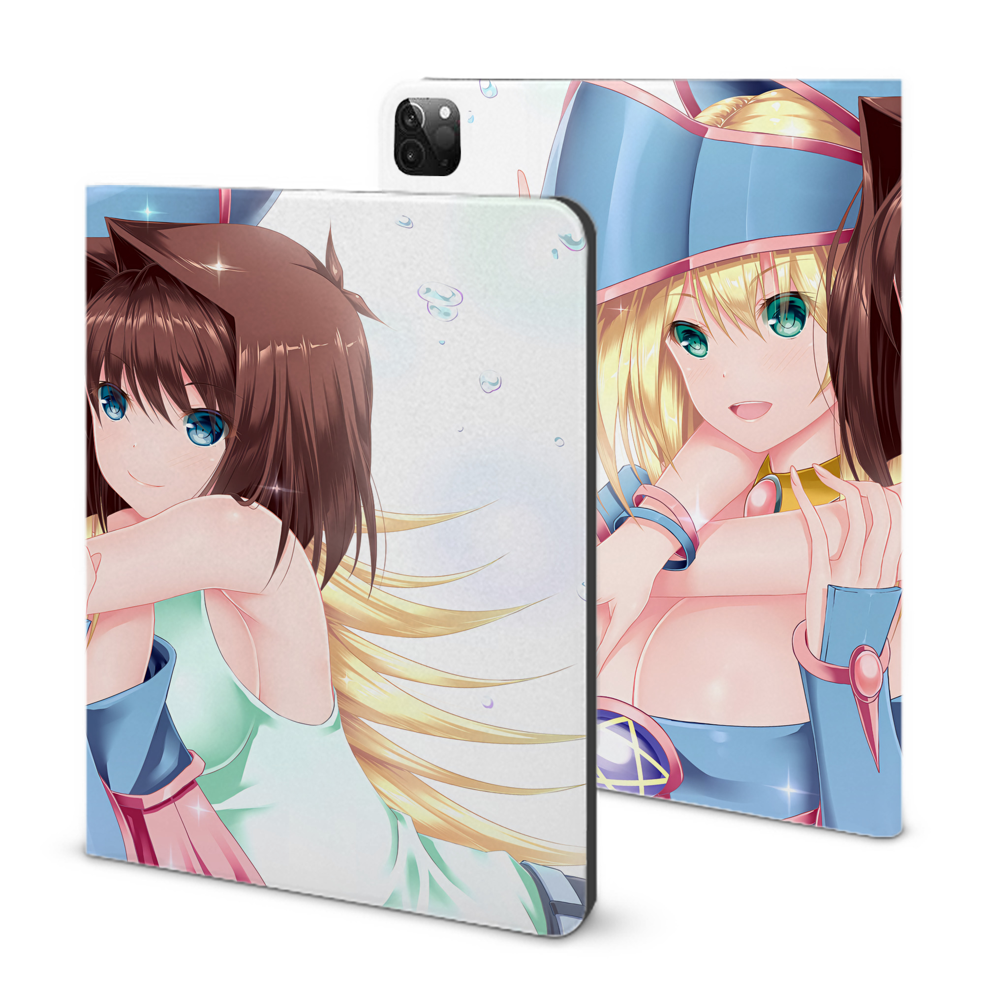 （画像用） 遊☆戯☆王 Yu-Gi-Oh! IPadケース ペンホルダー付き ブックスタイルデザイン
